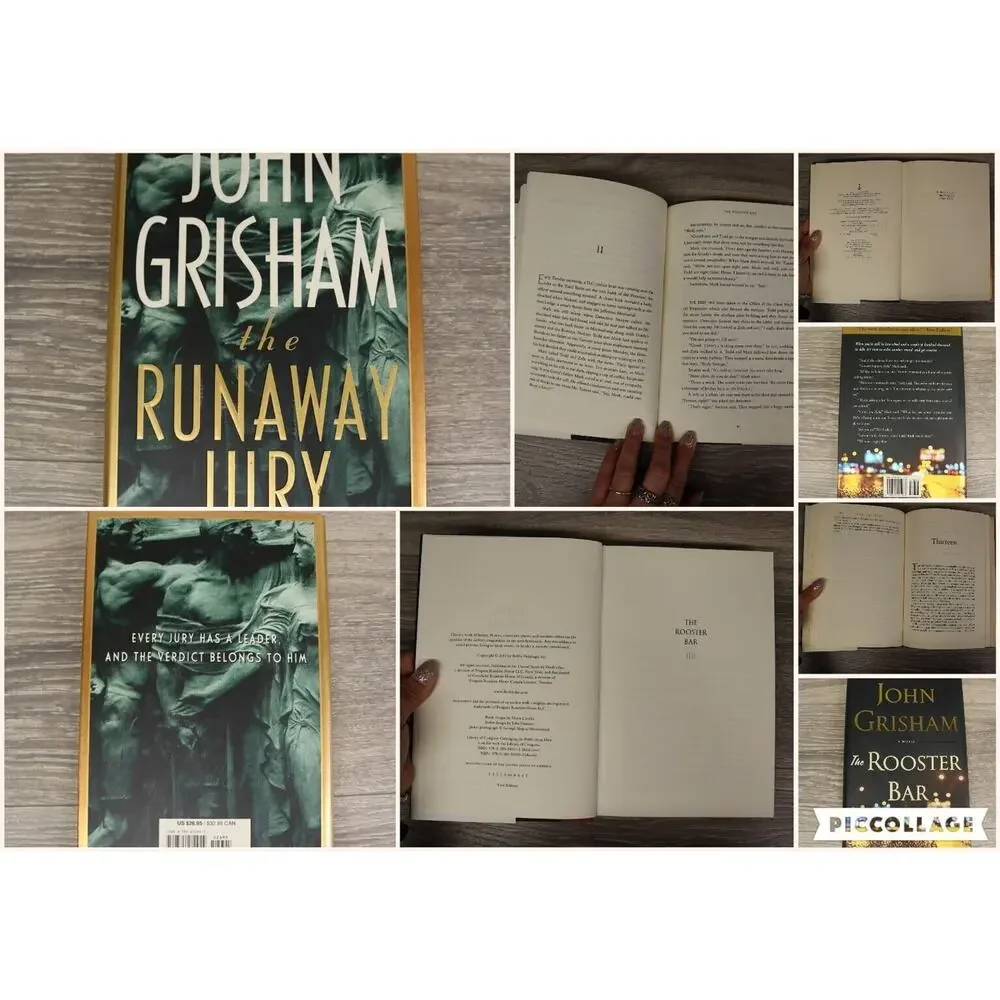 John Grisham The Summons Runaway Jury Bleachers Novels Hardback Fiction Bundle